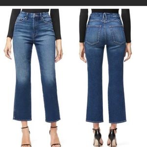 Good American Good Curve Western Yoke High Rise Jeans Blue 324